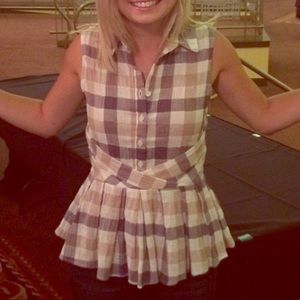 Pleated blouse from Anthropologie